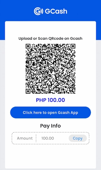 Step 5: Open GCash App to scan the QR code